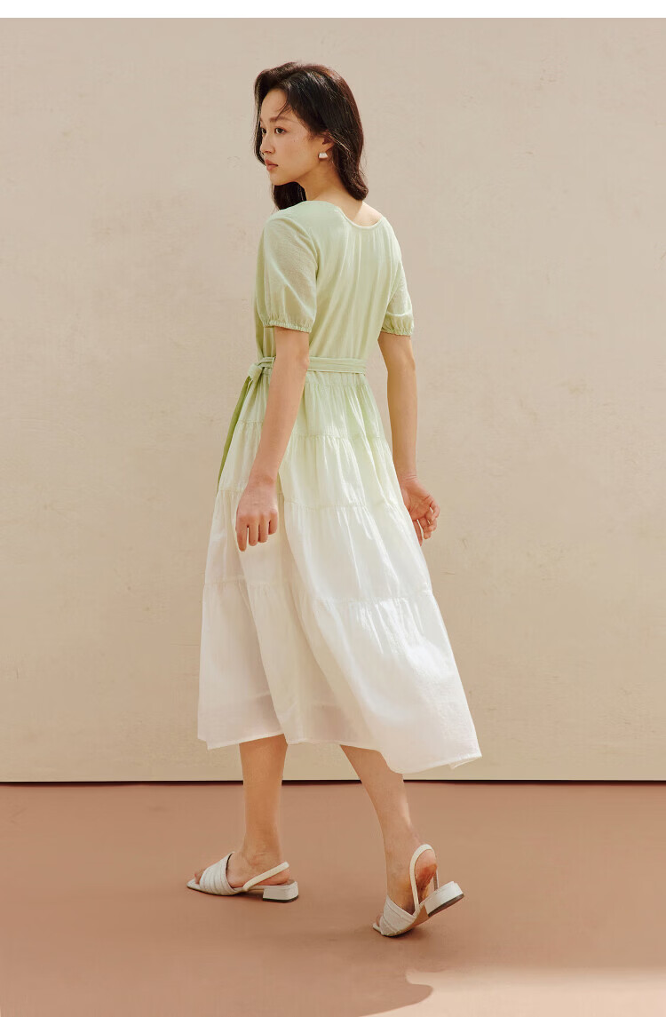 INMAN Gradient Vacation Style Dress 2026 Summer New Loose Long Dress for Women 17